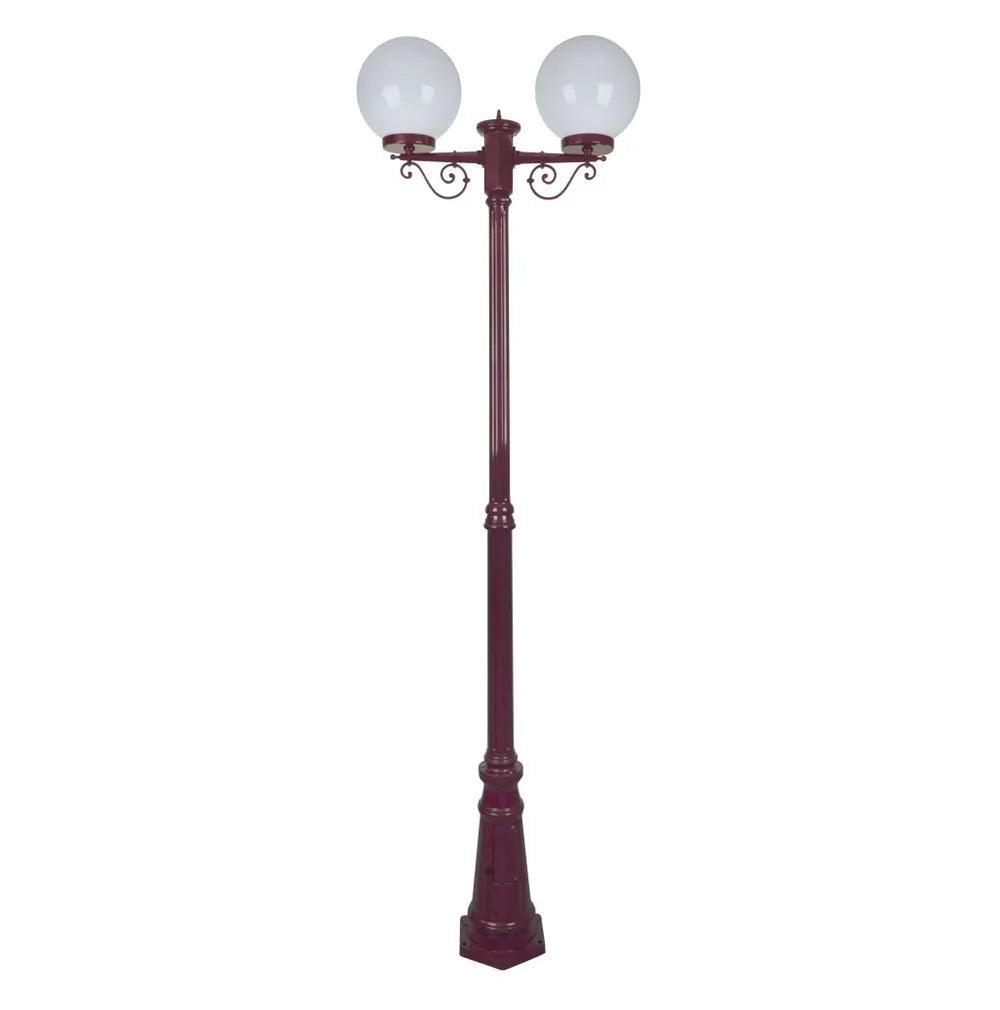 Siena 2 Light 2.35m 250mm Opal Post Light