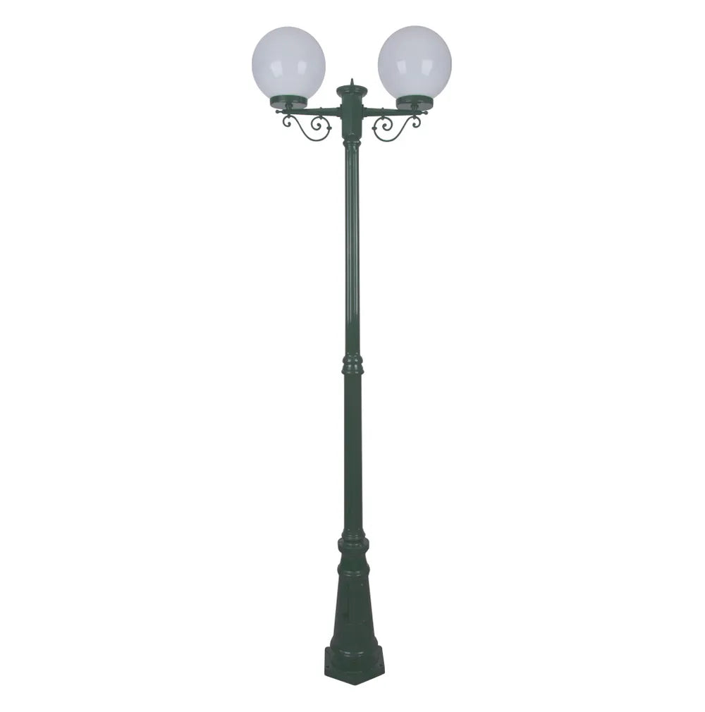 Siena 2 Light 2.35m 250mm Opal Post Light