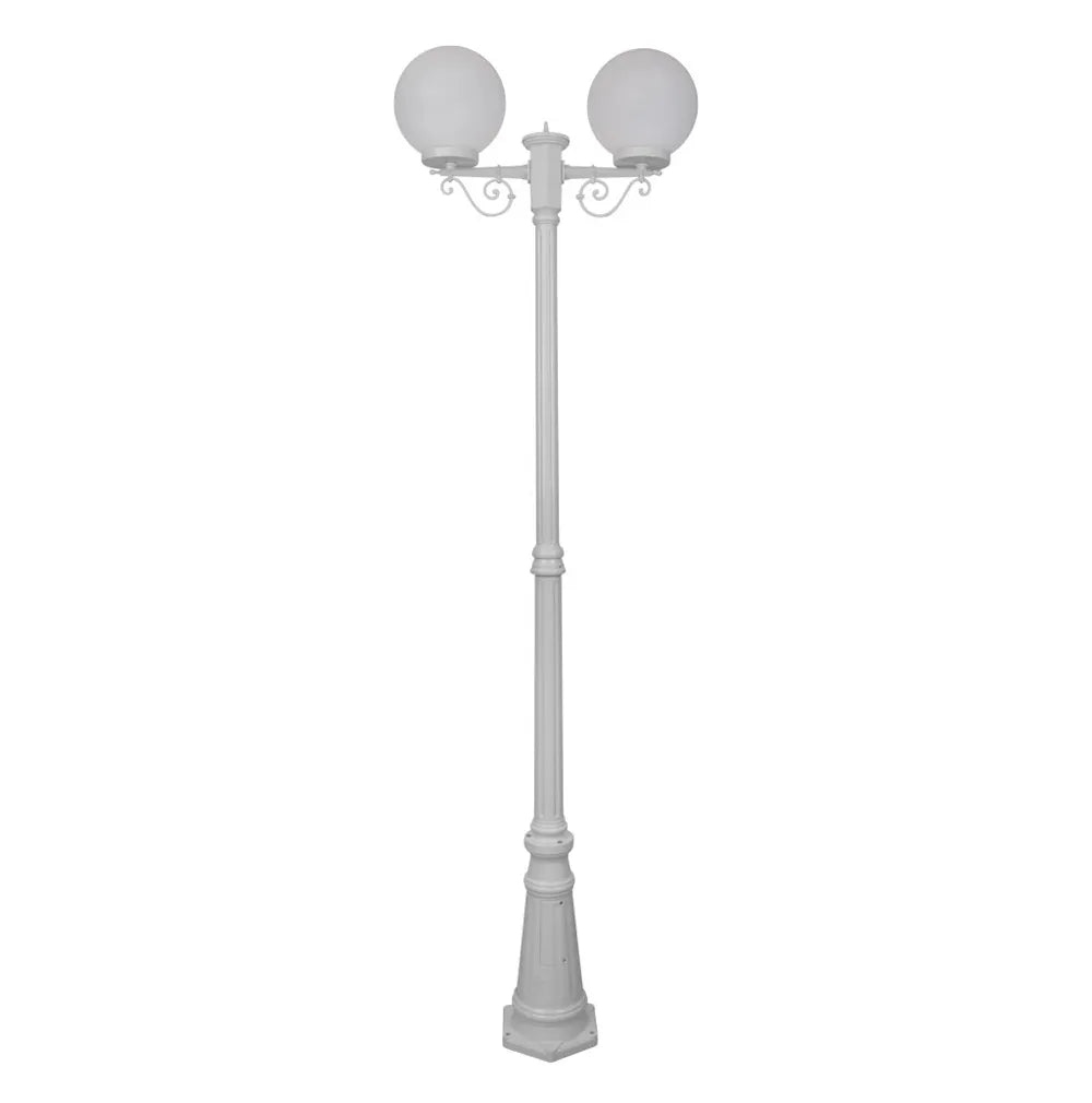 Siena 2 Light 2.35m 250mm Opal Post Light