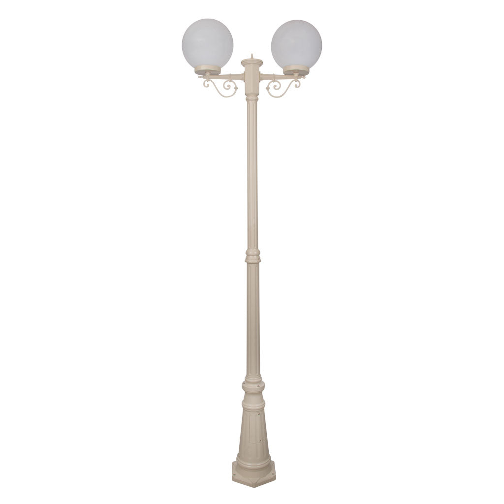 Siena 2 Light 2.35m 250mm Opal Post Light