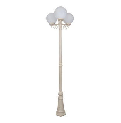 Siena 3 Light 2.35m 250mm Opal Post Light