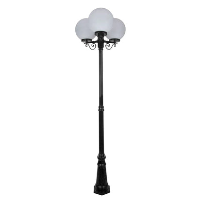 Siena 3 Light 2.4m 300mm Opal Post Light