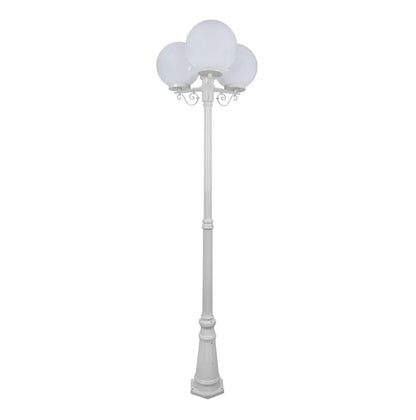 Siena 3 Light 2.4m 300mm Opal Post Light