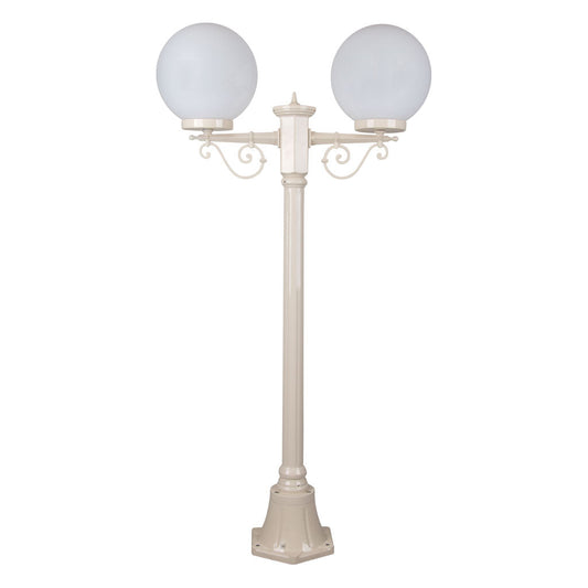 Siena 2 Light 1.35m 250mm Opal Post Light