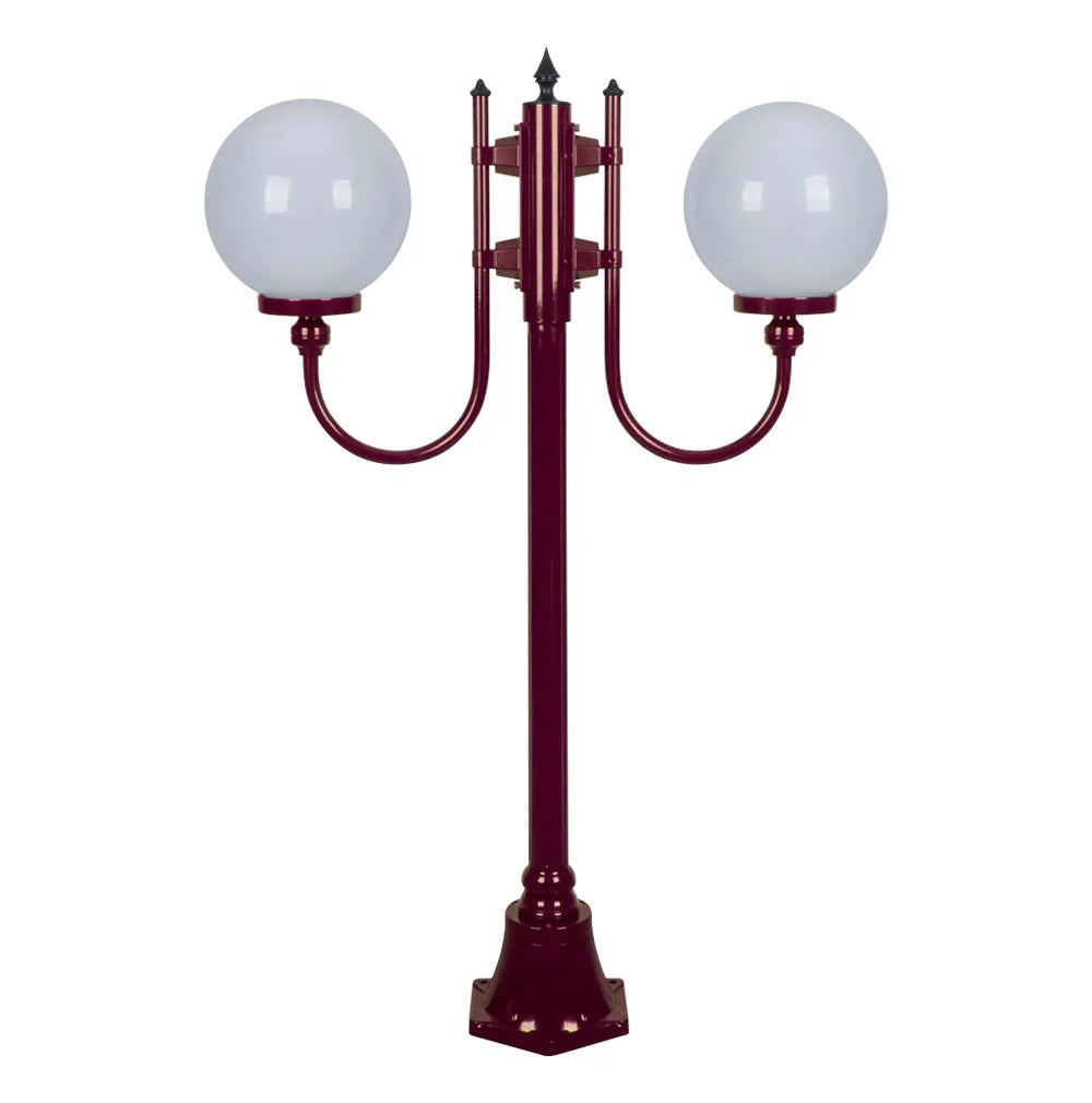 Lisbon 2 Light 1.32m 250mm Opal Post Light