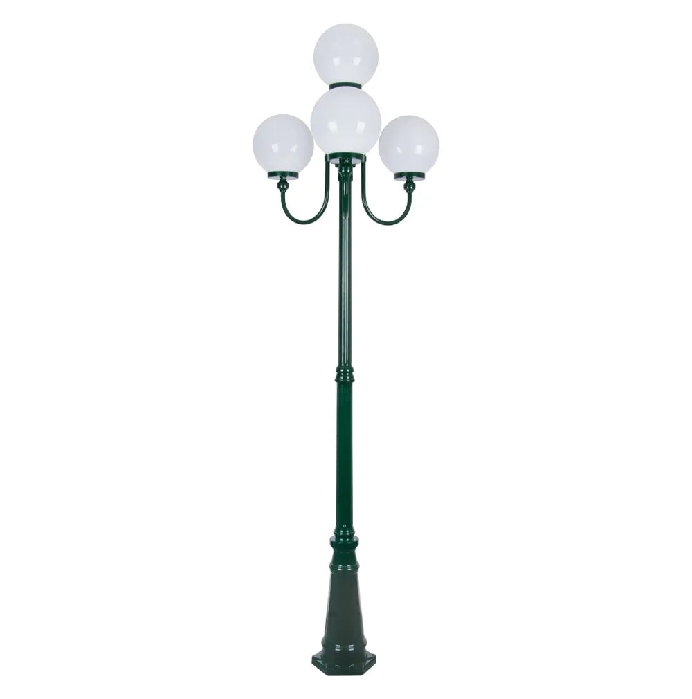 Lisbon 4 Light 2.54m 250mm Opal Post Light