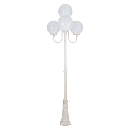 Lisbon 4 Light 2.54m 300mm Opal Post Light