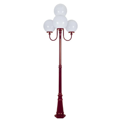 Lisbon 4 Light 2.54m 300mm Opal Post Light