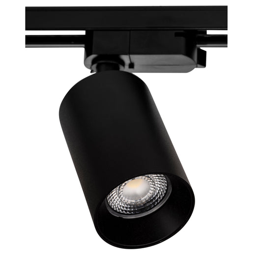 Single Circuit 240v 12w Dimmable Track Head Black