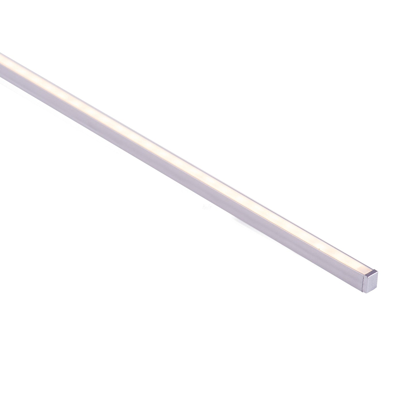 Silver 6x7mm Aluminium profile with diffuser kit