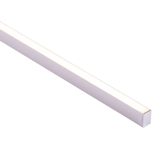 Silver 9x15mm Aluminium profile with diffuser kit