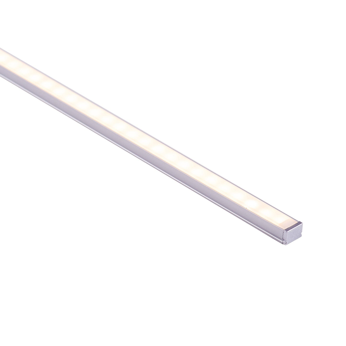Silver 10x7mm Aluminium profile with diffuser kit