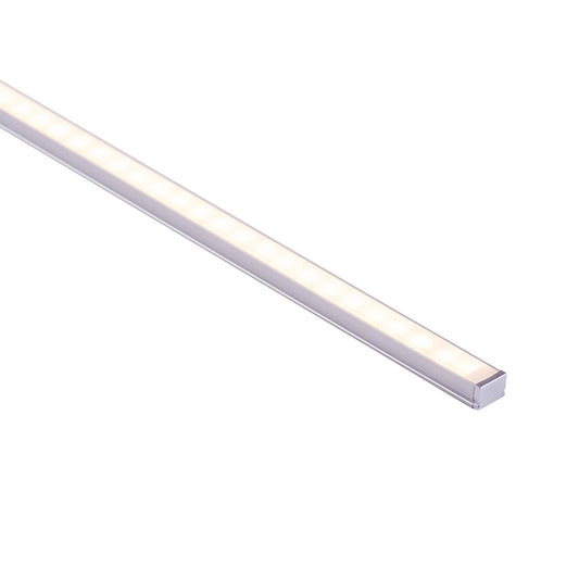Silver 10x7mm Aluminium profile with diffuser kit