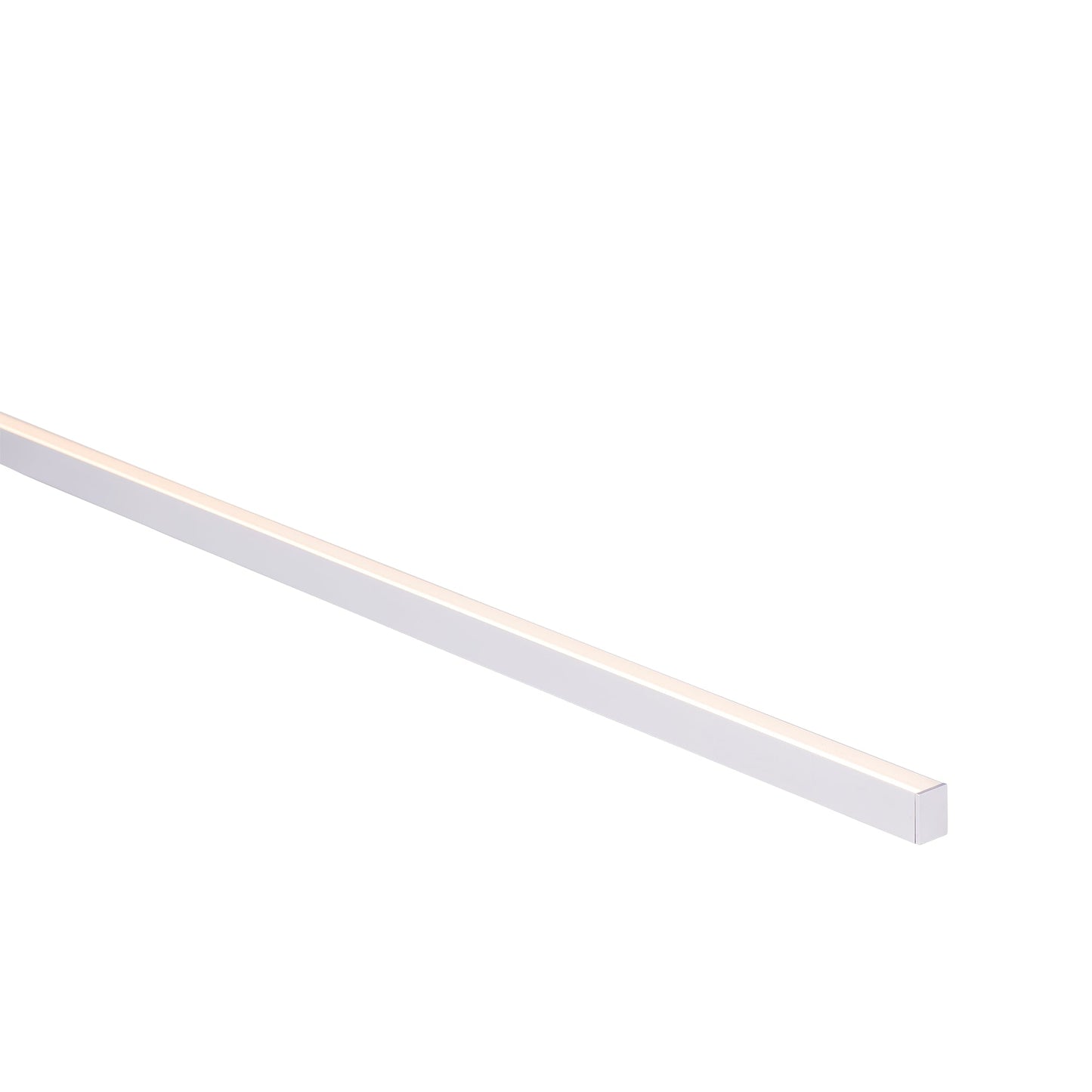 Silver 16x22mm Aluminium profile with diffuser kit
