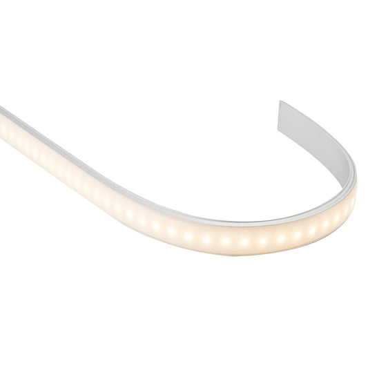 Silver 18x6mm Aluminium profile with diffuser kit