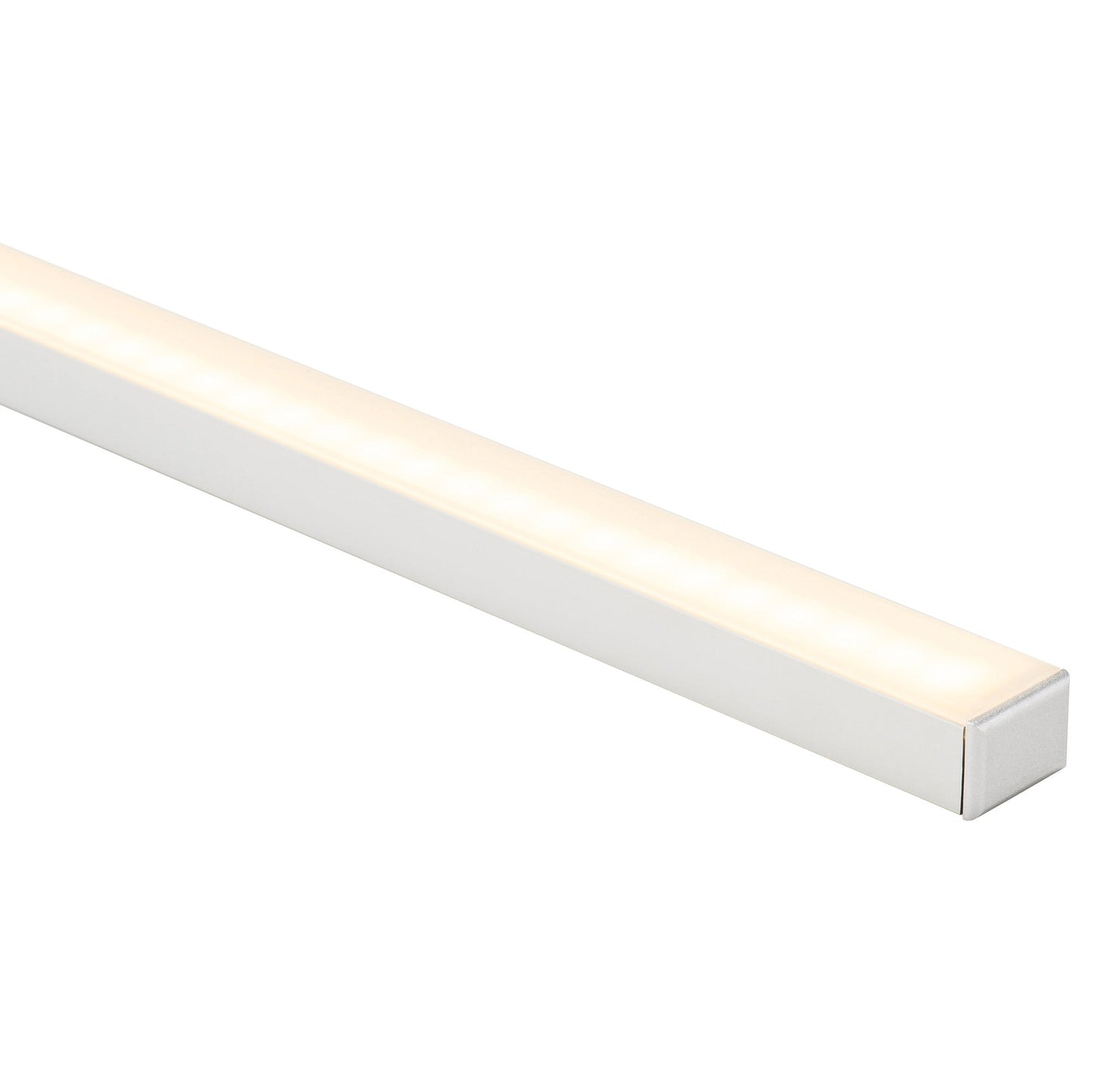 Silver 19x14mm Aluminium profile with diffuser kit