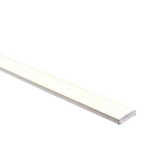 Silver 45x11mm Aluminium profile with diffuser kit