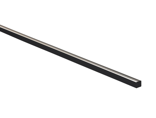 Black 16x15mm Aluminium profile with diffuser kit
