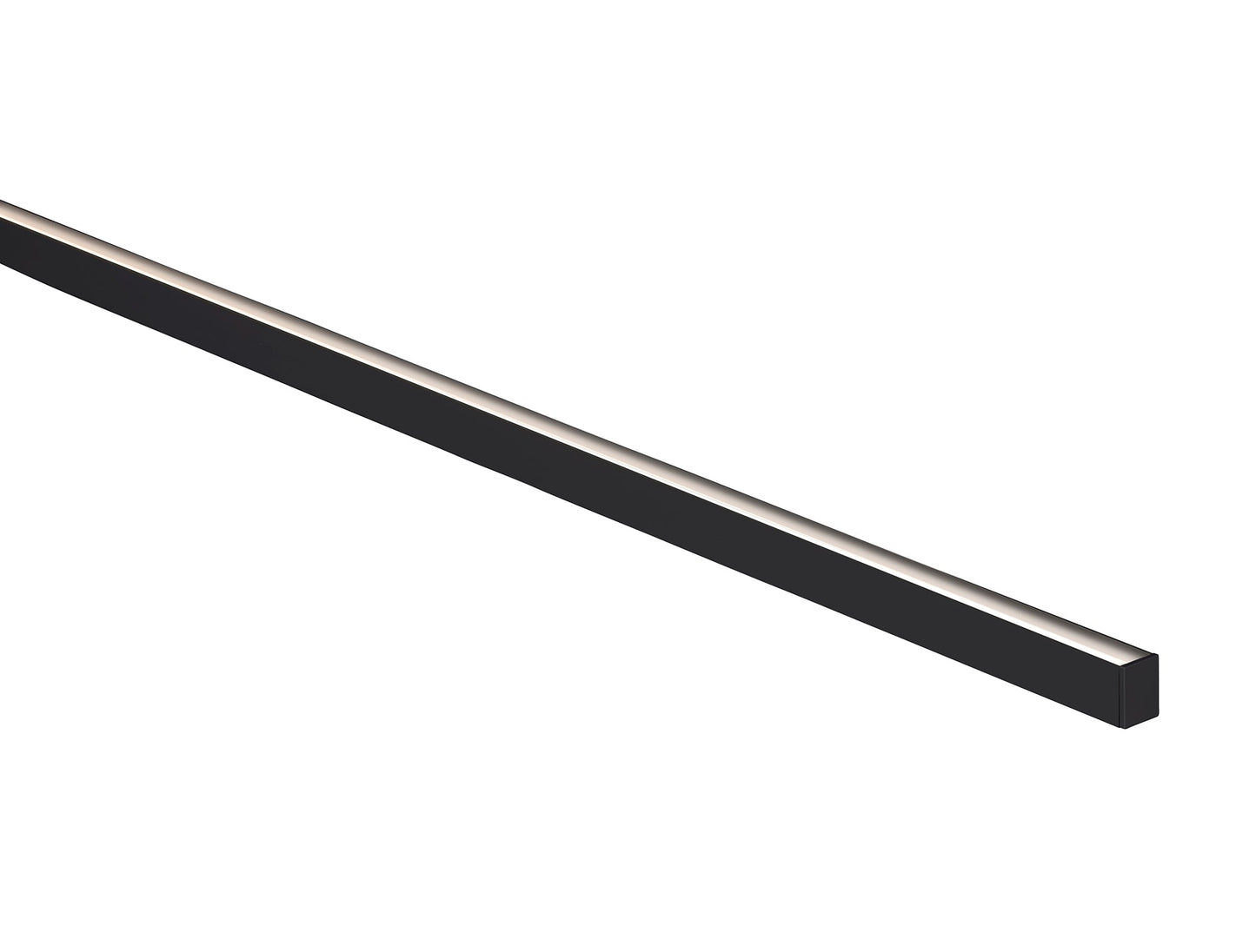 Black 16x22mm Aluminium profile with diffuser kit