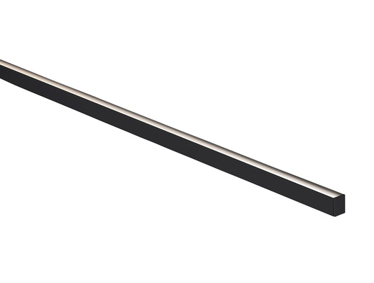 Black 16x22mm Aluminium profile with diffuser kit