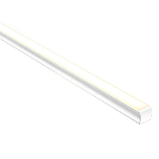 White 18x15mm Aluminium profile with diffuser kit
