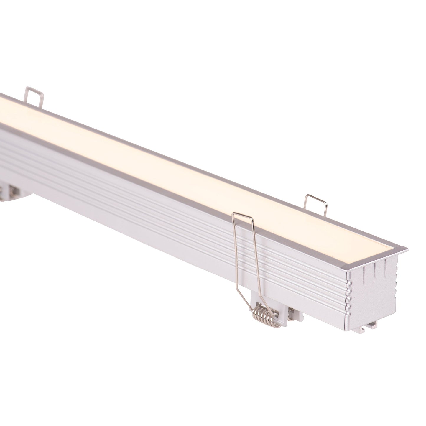 Silver 45x40mm Aluminium profile with diffuser kit
