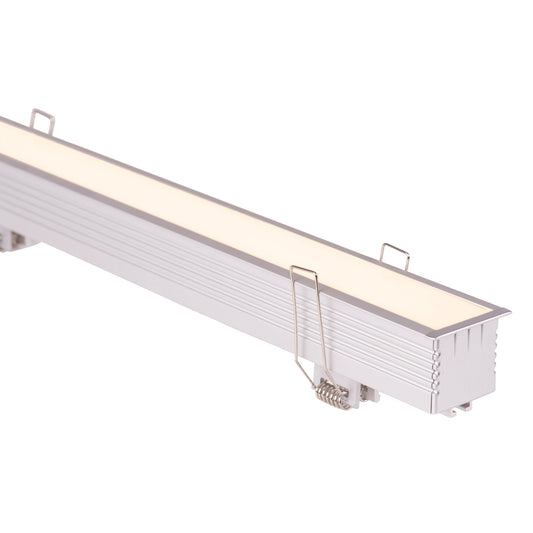 Silver 45x40mm Aluminium profile with diffuser kit