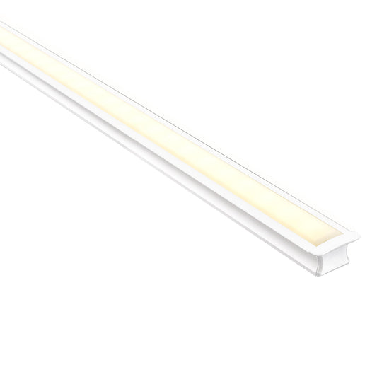 White 25x15mm Aluminium profile with diffuser kit