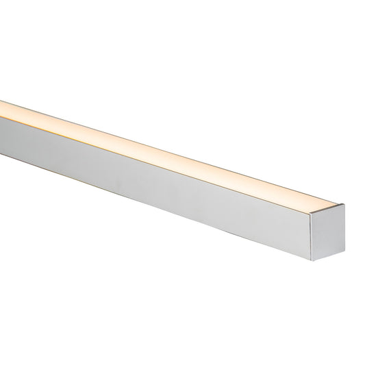 Silver 35x37mm Aluminium profile with diffuser kit