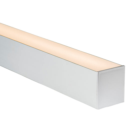 Silver 80x90mm Aluminium profile with diffuser kit