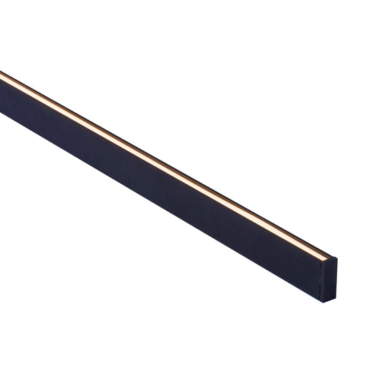 Black 10x25mm Aluminium profile with diffuser kit