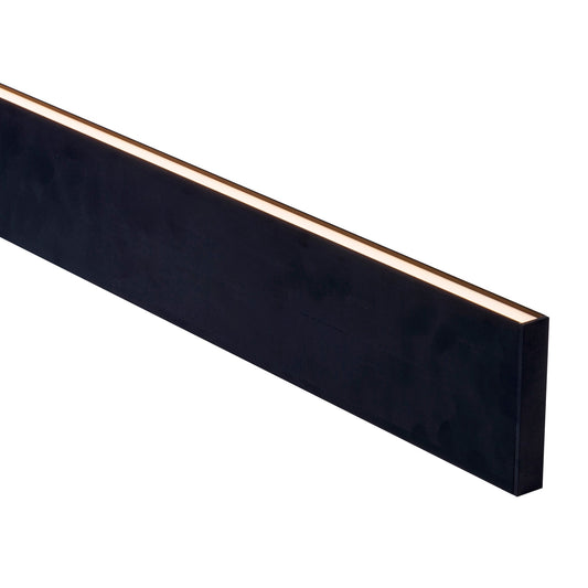 Black 18x96mm Aluminium profile with diffuser kit