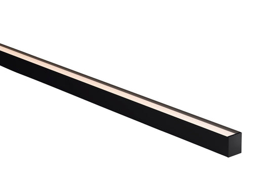 Black 31x36mm Aluminium profile with diffuser kit