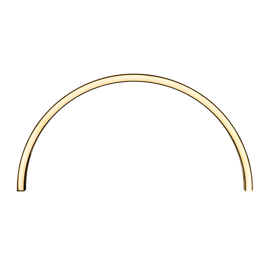 32mm x 35mm 30w Black Curved Aluminium Profile with Standard Diffuser + PCB (1/2 - 1m Diameter)