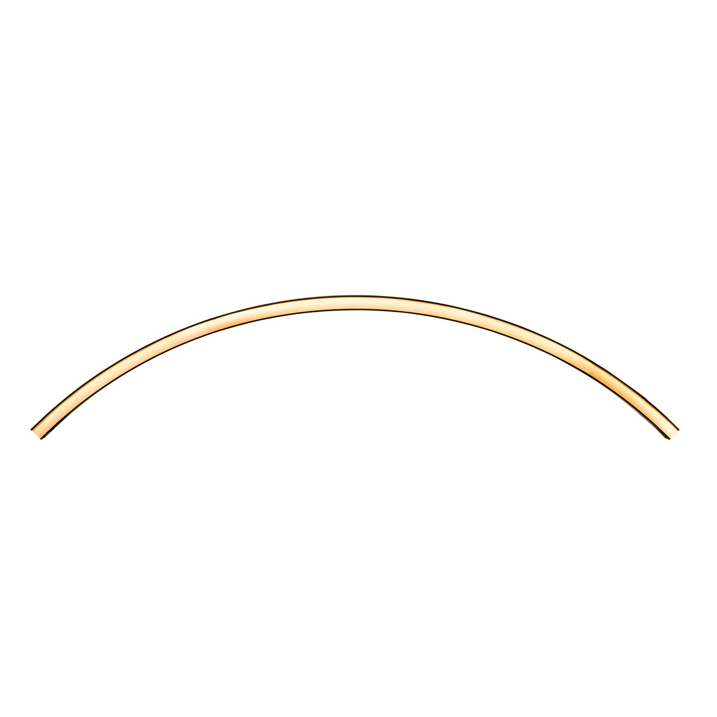 32mm x 35mm 15w Black Curved Aluminium Profile with Standard Diffuser + PCB (1/4 - 2m Diameter)