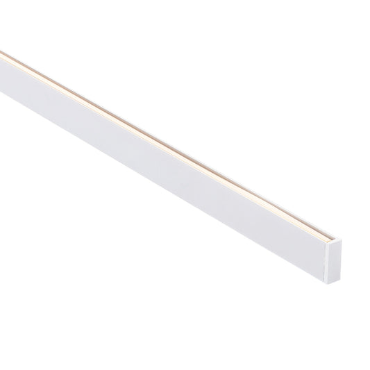 White 10x25mm Aluminium profile with diffuser