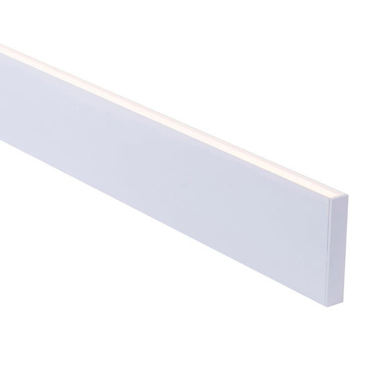 White 18x96mm Aluminium profile with diffuser