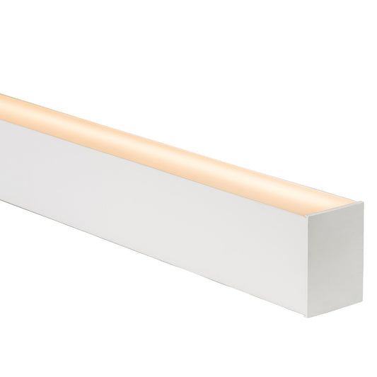 Silver 60x80mm Aluminium profile with diffuser kit