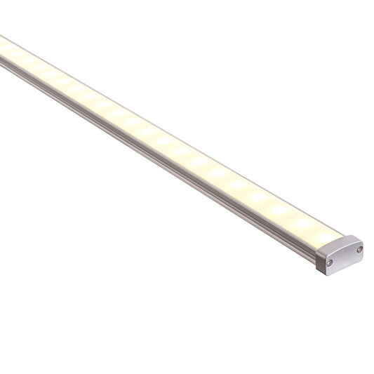 Silver 18x8mm Aluminium profile with diffuser kit