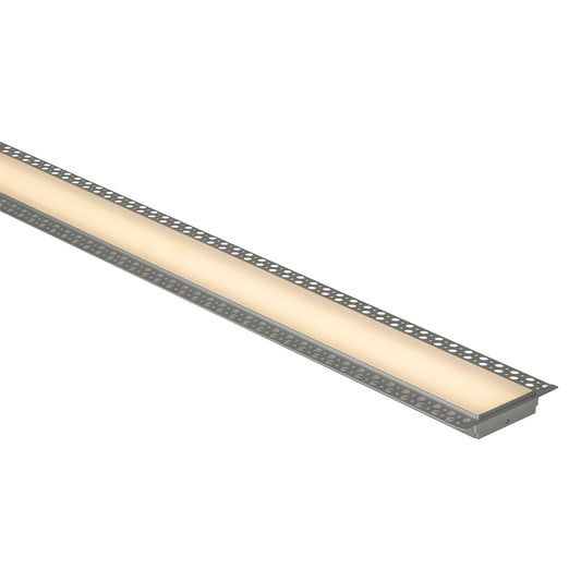 Silver 118x20mm Gyprock Aluminium profile with diffuser kit