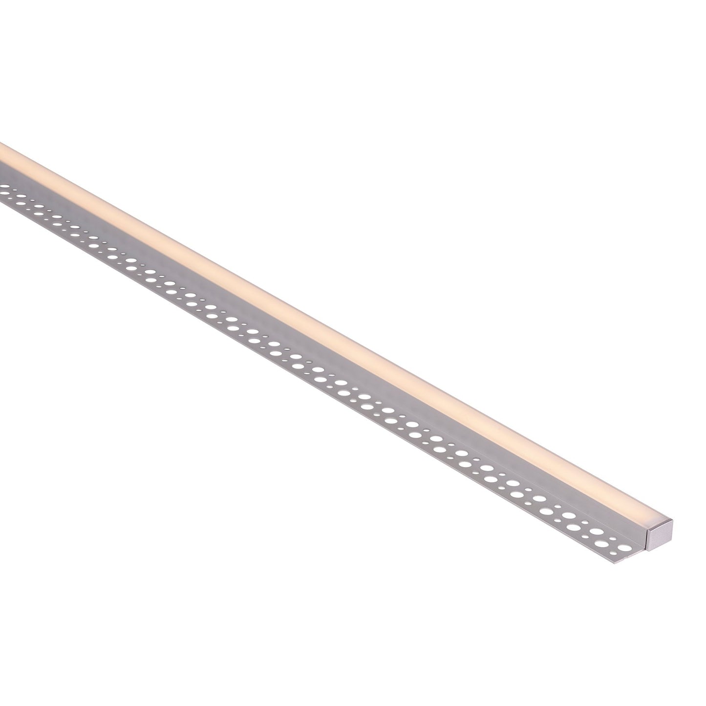 Silver Corner Gyprock Aluminium profile with diffuser kit