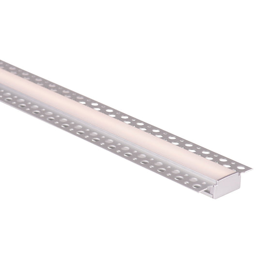 Silver 62x14mm Gyprock Aluminium profile with diffuser kit
