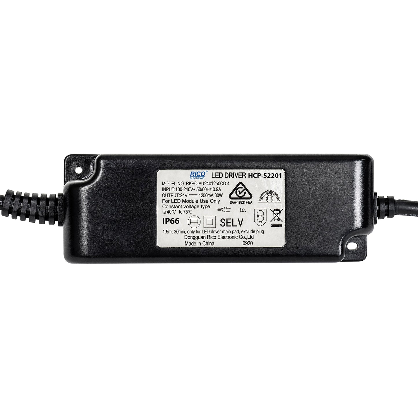30w 24v DC IP66 Weatherproof LED Driver for Fairy Lights