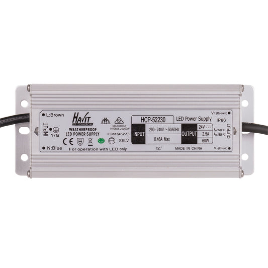 60w 24v DC IP66 Weatherproof LED Driver