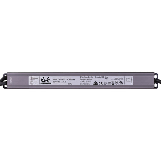 60w 24v DC IP66 Weatherproof Dali Dimmable LED Driver