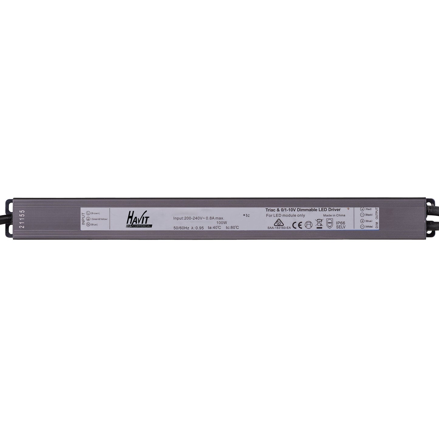 100w 24v DC IP66 Weatherproof TRIAC + 0-1/10v Dimmable LED Driver