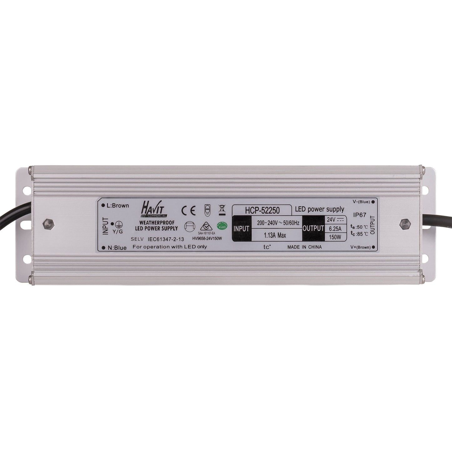 150w 24v DC IP66 Weatherproof LED Driver