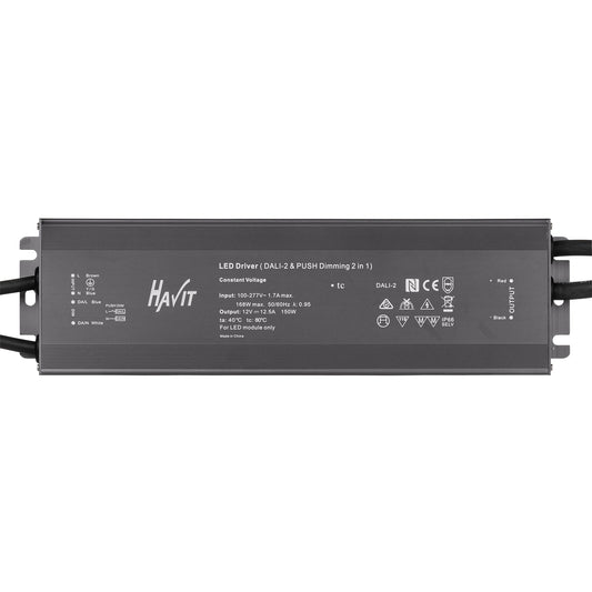 150w 24v DC IP66 Weatherproof Dali Dimmable LED Driver