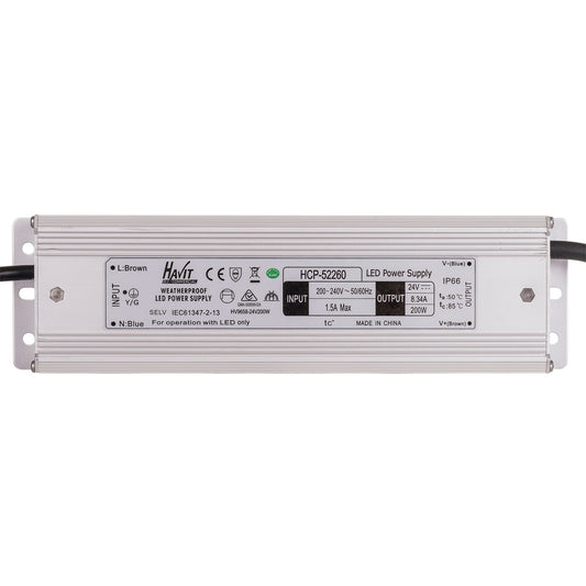 200w 24v DC IP66 Weatherproof LED Driver