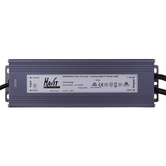 200w 24v DC IP66 Weatherproof TRIAC Dimmable LED Driver